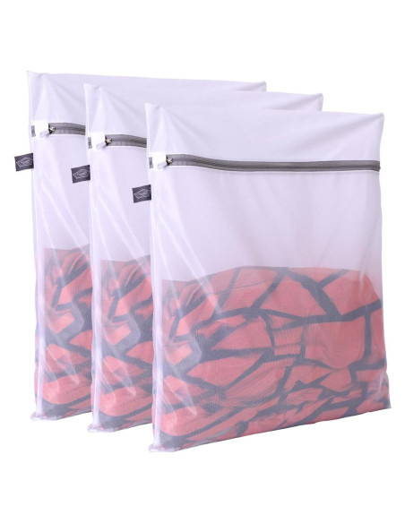 Bolsa de Lavandería Kimmama 3 Piezas 25x30 cm Blanca
