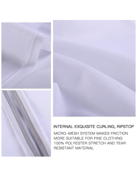 Bolsa de Lavandería Kimmama 3 Piezas 25x30 cm Blanca