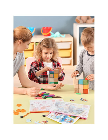 JARLINK 20 Bolsas de Malla A5 Resistentes al Agua 10 Colores