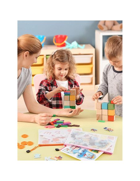 JARLINK 20 Bolsas de Malla A5 Resistentes al Agua 10 Colores