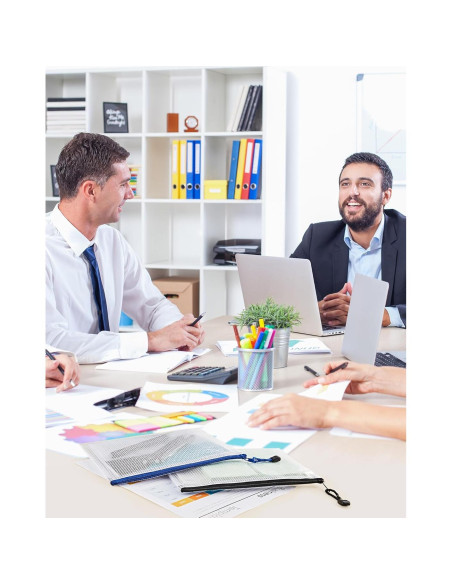 JARLINK 20 Bolsas de Malla A5 Resistentes al Agua 10 Colores