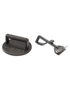 Prensa de Hamburguesas Hierro Fundido Cuisinart 15 cm + Raspador