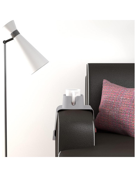 Soporte para Tazas de Sofá vodvob Antideslizante Gris 42x14 cm