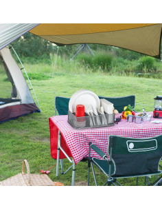 Organizador de Platos de Papel NACIMAX 6 Compartimentos Plata 2