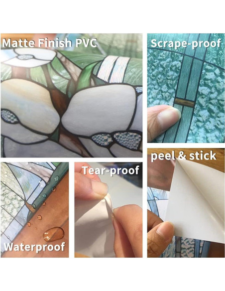 Mural de puerta autoadhesivo Alwayspon suculenta 82x200 cm