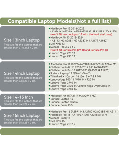 Funda para Laptop Benfan 13" Caqui con Estuche y Alfombrilla 2