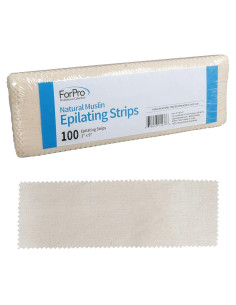 Tiras de Epilación Muselina ForPro 100 unidades 7,62x22,86 cm