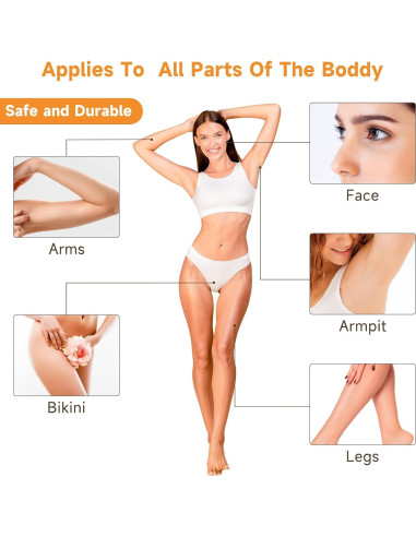 300 Tiras de Cera No Tejidas FEBABACI para Depilación