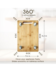 Bandeja Deslizante Comfecto para Cafetera de Bambú 360 2