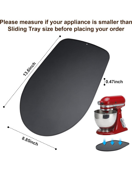 Alfombrilla Deslizante Geckowi para Mezclador KitchenAid 5L