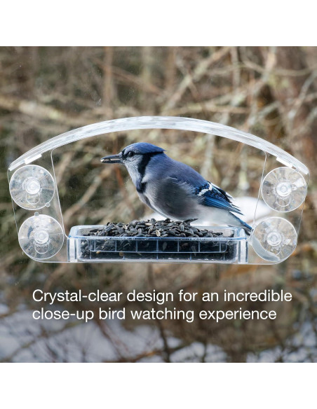 Comedero de Ventana Acrílico Jacobi Jayne Sky Deck 37x17 cm