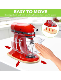 Bandeja Deslizante de Bambú KitchenAid 4.5-5Qt con Soporte 2