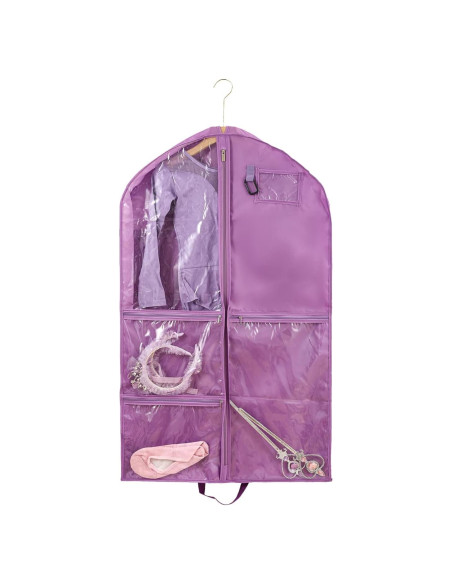 Bolsa de Ropa Impermeable Qchengsan 61x7.6x101.6cm Púrpura