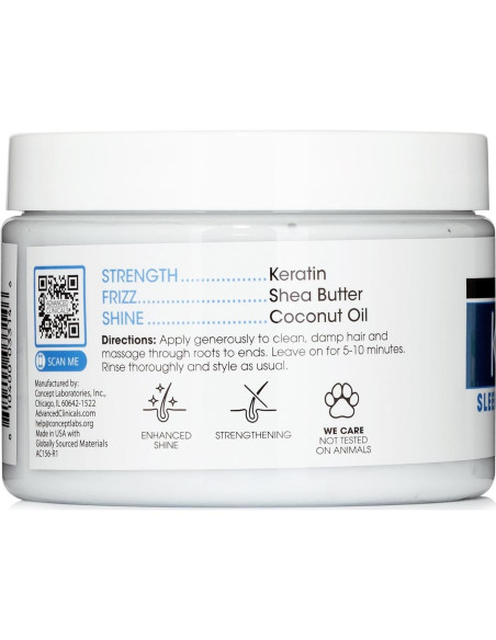 Mascarilla de Cabello con Queratina Advanced Clinicals 340g