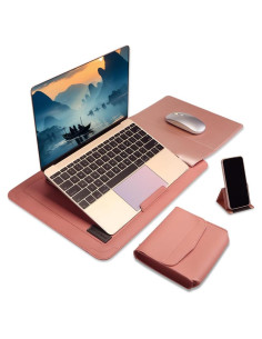 Funda Multifuncional para Laptop IMMOENUC 14" Rosa Dorado