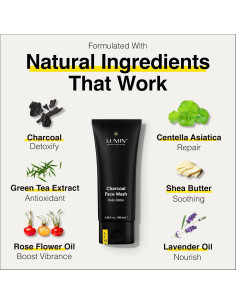 Limpiador Facial de Carbón Lumin 100ml para Hombres 2