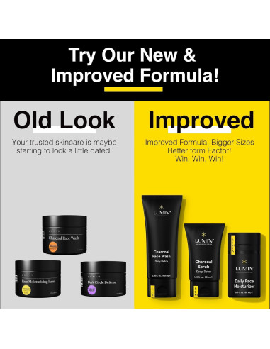 Limpiador Facial de Carbón Lumin 100ml para Hombres