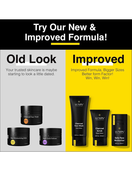 Limpiador Facial de Carbón Lumin 100ml para Hombres