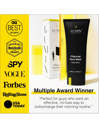 Limpiador Facial de Carbón Lumin 100ml para Hombres