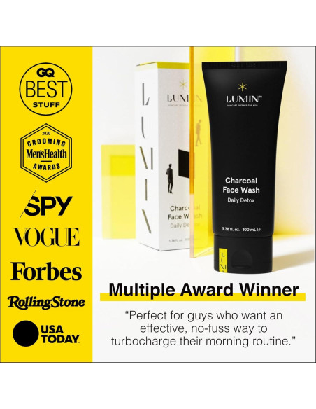 Limpiador Facial de Carbón Lumin 100ml para Hombres