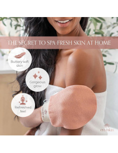 Guante Exfoliante Corporal Dermaglow Rosa - 1 Cuenta 2