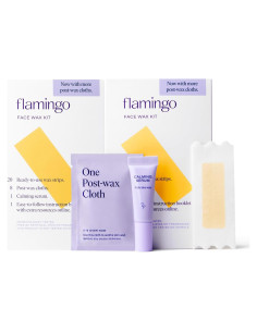 Kit de Cera Facial Flamingo para Mujeres - 2 Paquetes