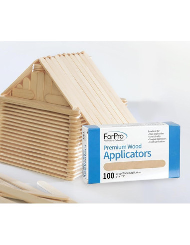 Aplicadores de Madera ForPro 100 Unidades 15,24 cm