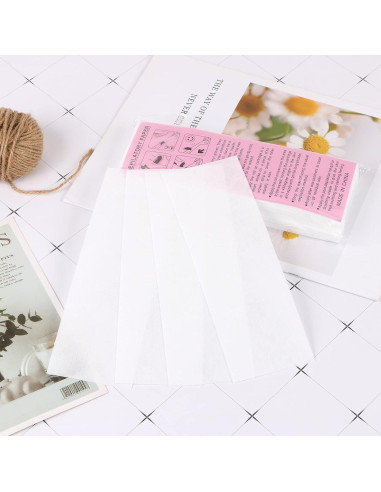 CABAX Papel de Depilación Desechable 50 Hojas 20x7 cm