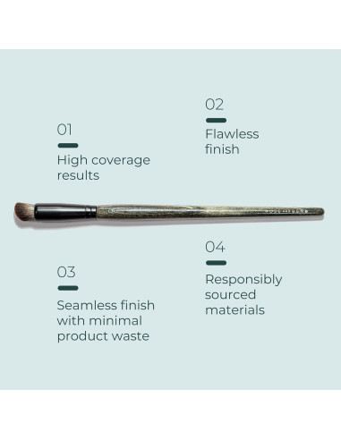 Brocha Correctora Angulada Rose y Ben Beauty - Alta Cobertura