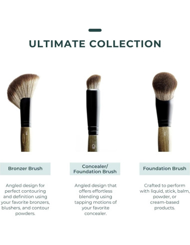 Brocha Correctora Angulada Rose y Ben Beauty - Alta Cobertura