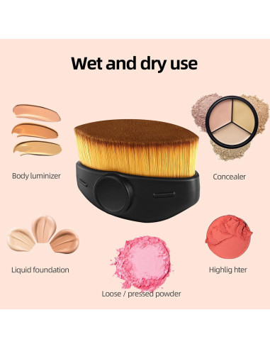 Brocha de Maquillaje Kabuki AirWos Forma de Delfín