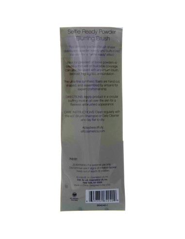 Brocha Difusora de Polvo e.l.f. 19,37 cm Vegana y Cruelty Free