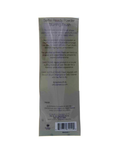 Brocha Difusora de Polvo e.l.f. 19,37 cm Vegana y Cruelty Free