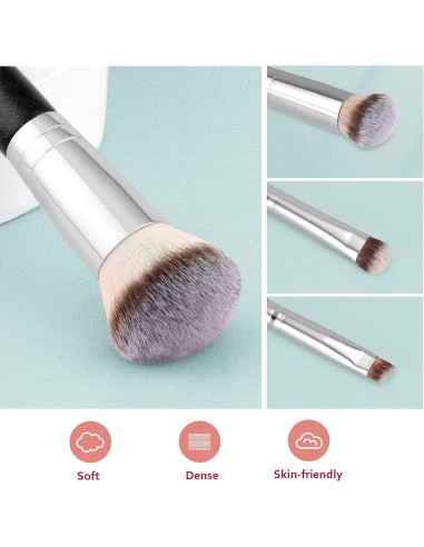 Brochas de Maquillaje Doble Cara START MAKERS 2 Pcs