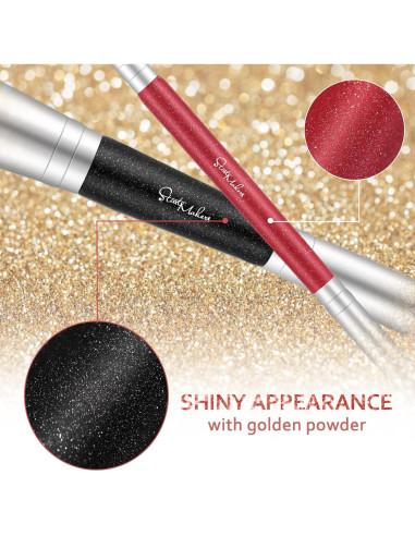 Brochas de Maquillaje Doble Cara START MAKERS 2 Pcs