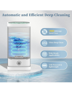 Limpiadora Eléctrica de Brochas NIUWILL 7000 RPM Compacta 2