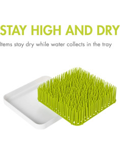 Estante de Secado de Encimera Boon Grass Verde 24x24 cm 2