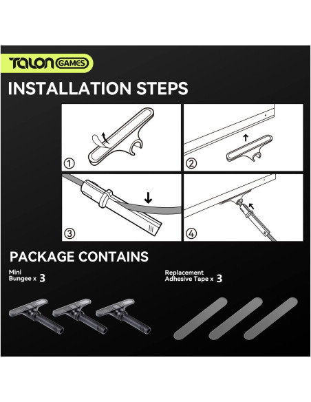 Mini Bungee para Mouse TALONGAMES TG-MS - 3 Paquete Compacto
