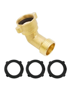 Conector de Manguera en Ángulo HYDRO MASTER Latón 3/4"