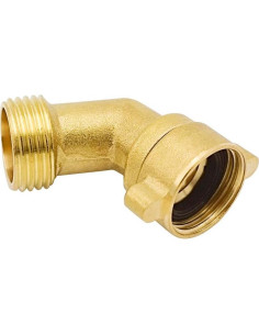 Conector de Manguera en Ángulo HYDRO MASTER Latón 3/4" 2