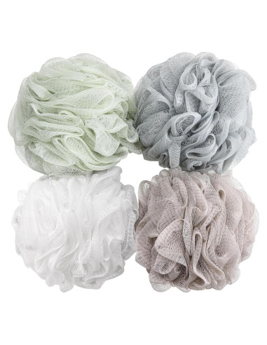 Esponjas de Baño BTYMS Loofah 60g - Paquete de 4 Colores