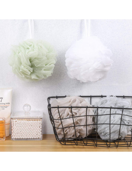 Esponjas de Baño BTYMS Loofah 60g - Paquete de 4 Colores