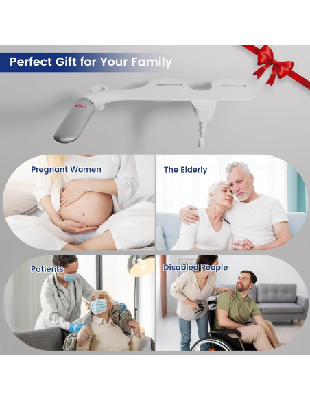 Bidet 2-en-1 DEANIC con Pulverizador de Mano Ajustable