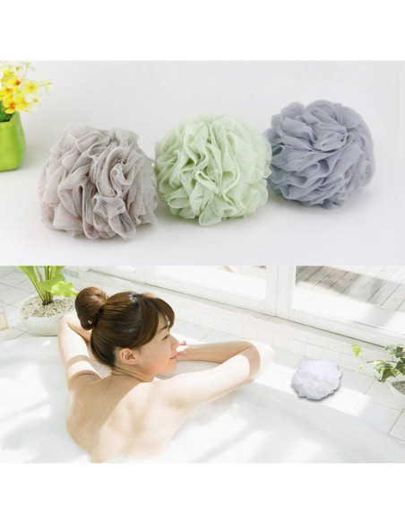 Esponjas de Baño BTYMS Loofah 60g - Paquete de 4 Colores