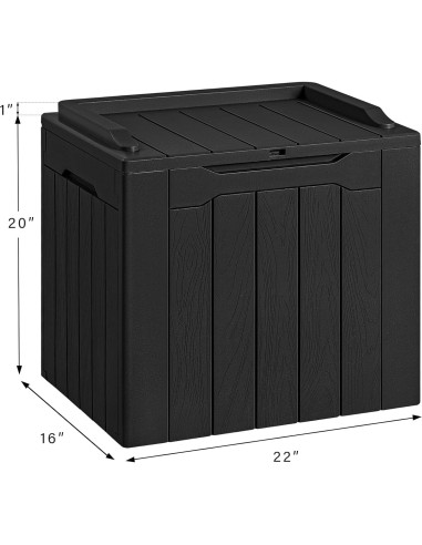 Caja de Almacenamiento Devoko 30 Galones Impermeable Negra