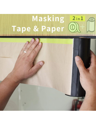 Papel de Enmascarar Pre-Adhesivo Tangibay 61cm x 15.24m