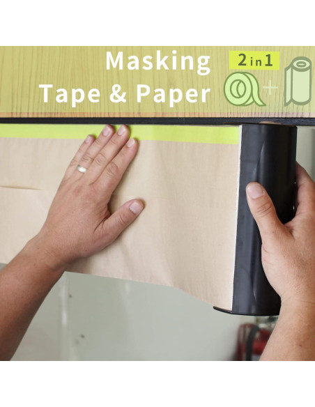 Papel de Enmascarar Pre-Adhesivo Tangibay 61cm x 15.24m