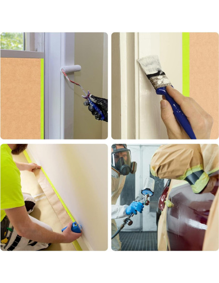 Papel de Enmascarar Pre-Adhesivo Tangibay 61cm x 15.24m