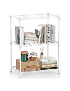 Estantería de Almacenamiento M MZG 3 Niveles Blanca 204 kg