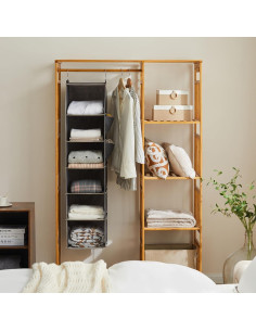 Organizador de Closet Colgante YOUDENOVA 6 Estantes Gris 2
